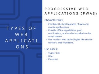 Intro to web apps application and development | PPTX