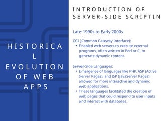 Intro to web apps application and development | PPTX