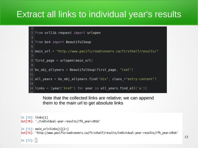 Intro to web scraping with Python | PPT