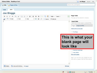 This is what your blank page will look like