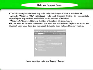 Help and Support Centre in Windows - R.D.Sivakumar | PPTX