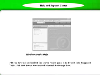 Help and Support Centre in Windows - R.D.Sivakumar | PPTX