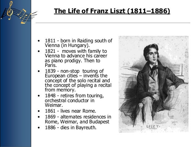 franz liszt contribution to the world of music liszt famous works