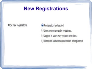 New Registrations
 