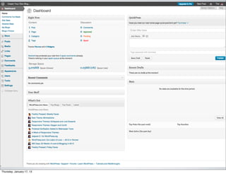 Thursday, January 17, 13
 