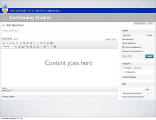 Content goes here




Thursday, January 17, 13
 