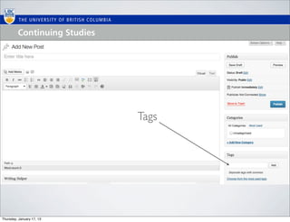 Tags




Thursday, January 17, 13
 