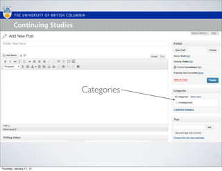 Categories




Thursday, January 17, 13
 