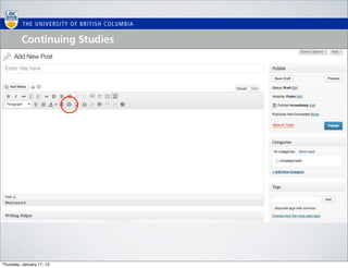 Thursday, January 17, 13
 