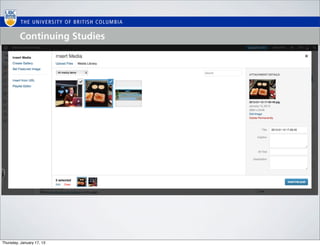 Thursday, January 17, 13
 