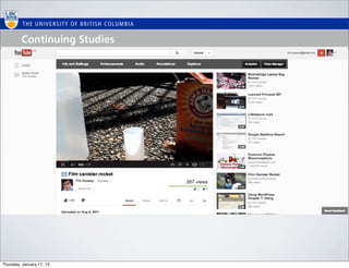 Thursday, January 17, 13
 