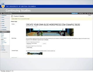 Thursday, January 17, 13
 