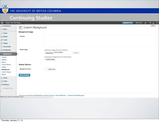 Thursday, January 17, 13
 