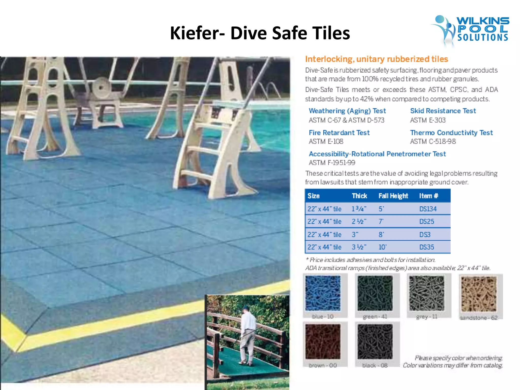 Kiefer- Dive Safe Tiles 
 