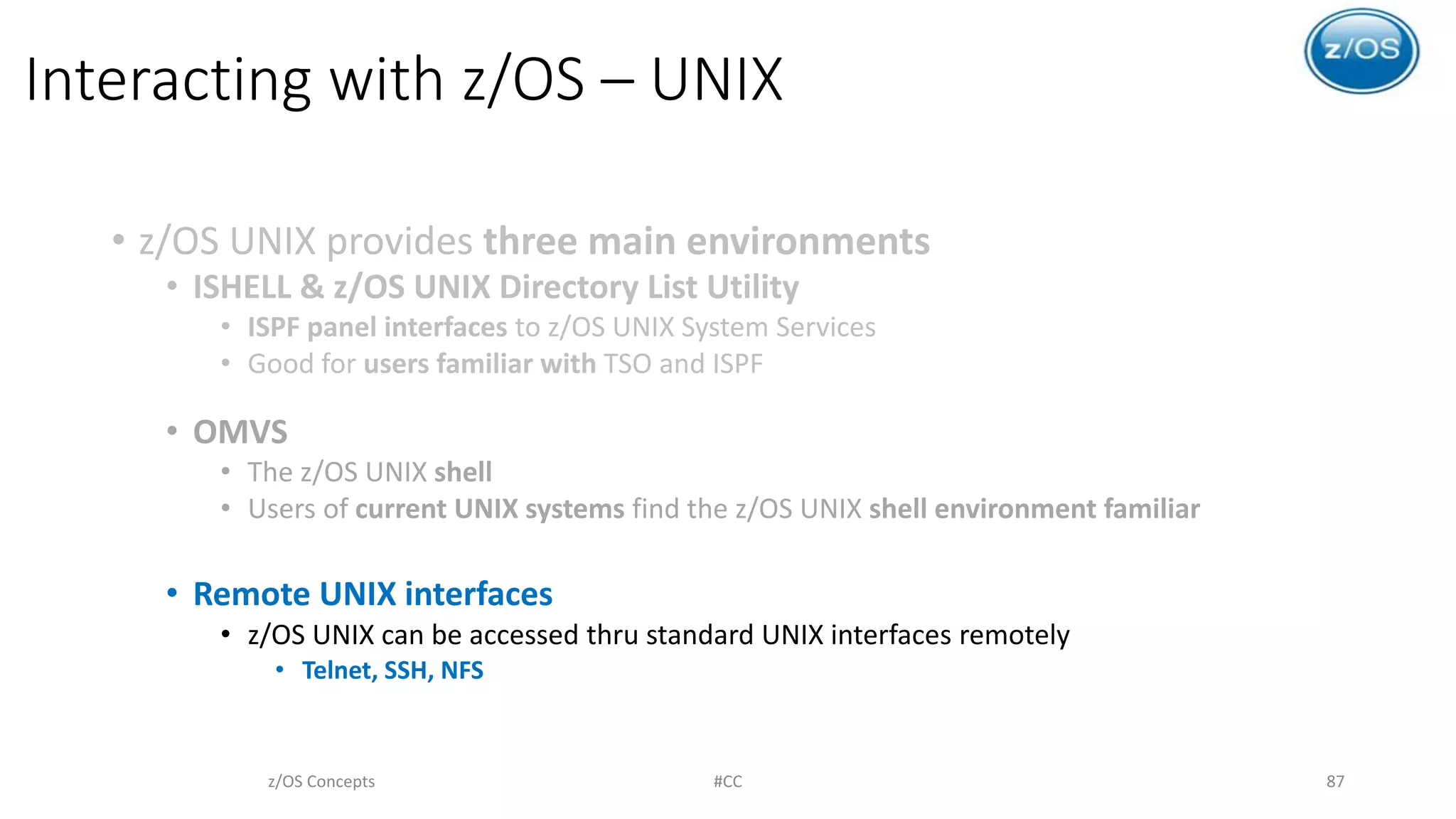 Introduction to z/OS | PDF