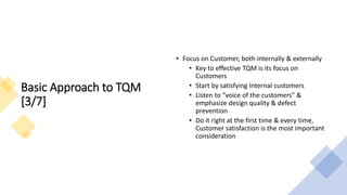 Introduction to Total Quality Management[TQM] | PDF