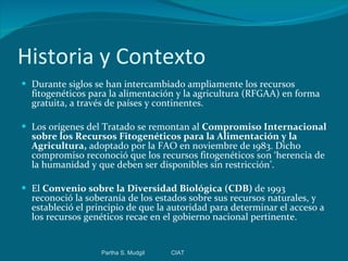 Tratado Internacional sobre los Recursos Fitogenéticos