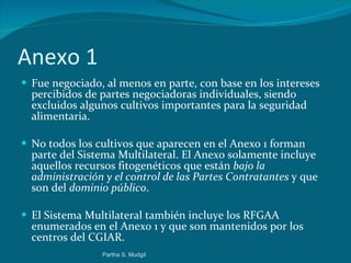 Tratado Internacional sobre los Recursos Fitogenéticos