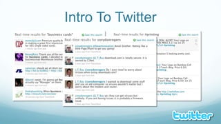 Intro To Twitter