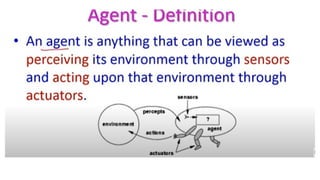 artificial intelligence agents and its environment | PPTX