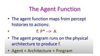 artificial intelligence agents and its environment | PPTX