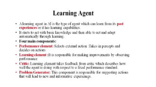 artificial intelligence agents and its environment | PPTX