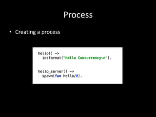 Process
• Creating a process
 