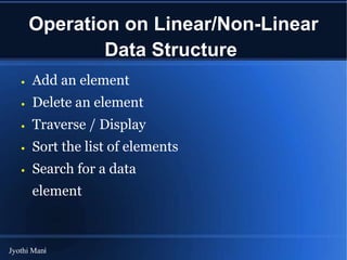 Data structure | PPTX | Programming Languages | Computing