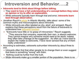 Introvert extrovert | PPTX