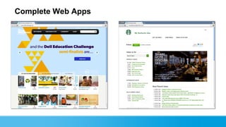 Complete Web Apps




Join the conversation: #forcewebinar
 