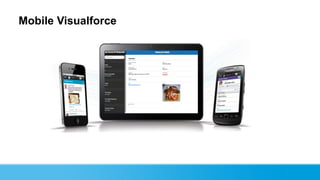 Mobile Visualforce




Join the conversation: #forcewebinar
 