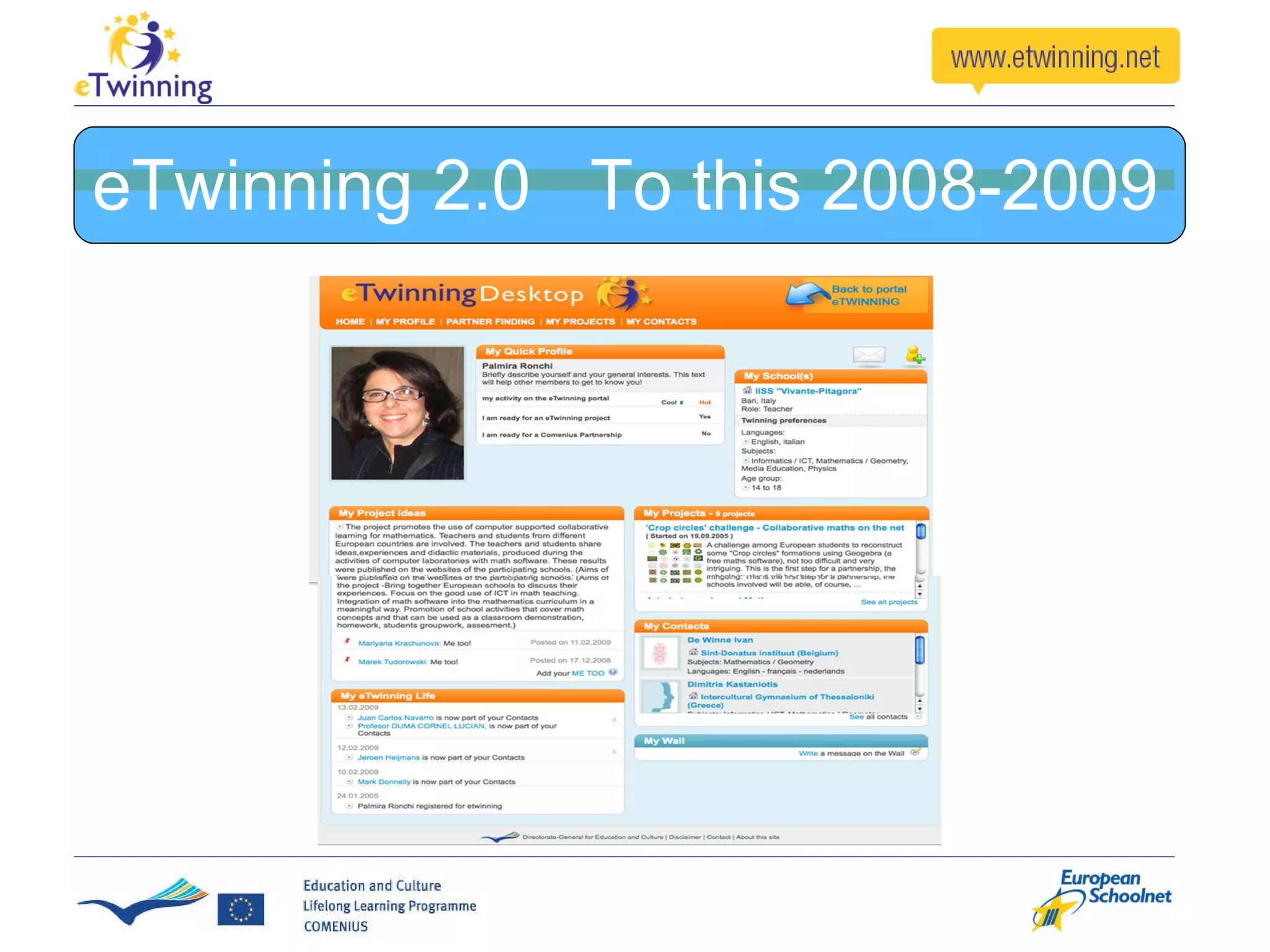 eTwinning 2.0  To this 2008-2009 