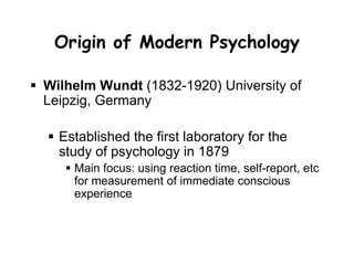 The 1950’s: Opposition to
Psychoanalytic Theory and Behaviorism
 Charges that both were de-humanizing
 A new school of thought emerged -
Humanism
 Abraham Maslow (1908-1970) &
 Carl Rogers (1902-1987)
 Emphasis on the unique qualities of
humans: freedom and personal growth
 
