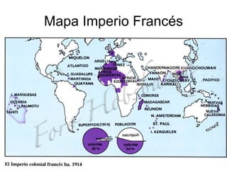 Mapa Imperio Francés 