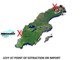 X X LEVY AT POINT OF EXTRACTION OR IMPORT 