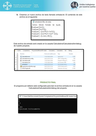 Interprete utilizando gold parser | PDF