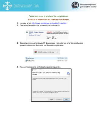 Interprete utilizando gold parser | PDF