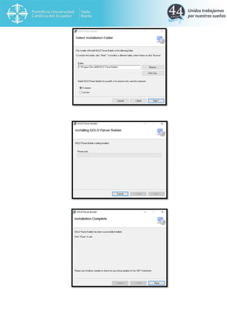 Interprete utilizando gold parser | PDF