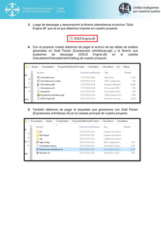 Interprete utilizando gold parser | PDF