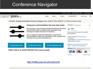 Conference Navigator
http://halley.exp.sis.pitt.edu/cn3/
 