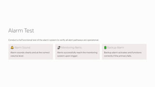 Intruder Alarm Maintenance Report with eAuditor Audits and inspections ...