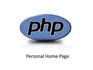 Personal Home Page
 