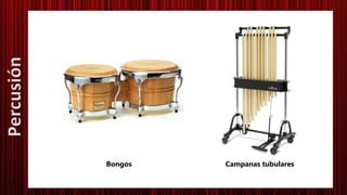 Bongos Campanas tubulares
Percusión
 