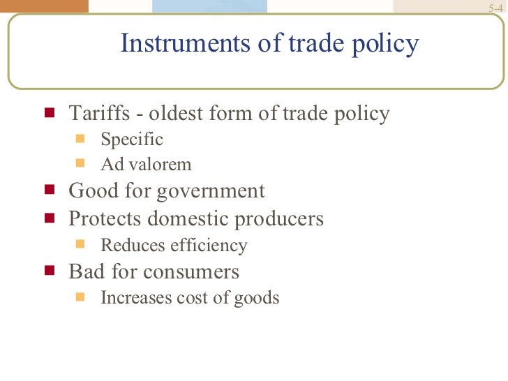 Instruments Of Trade Policy