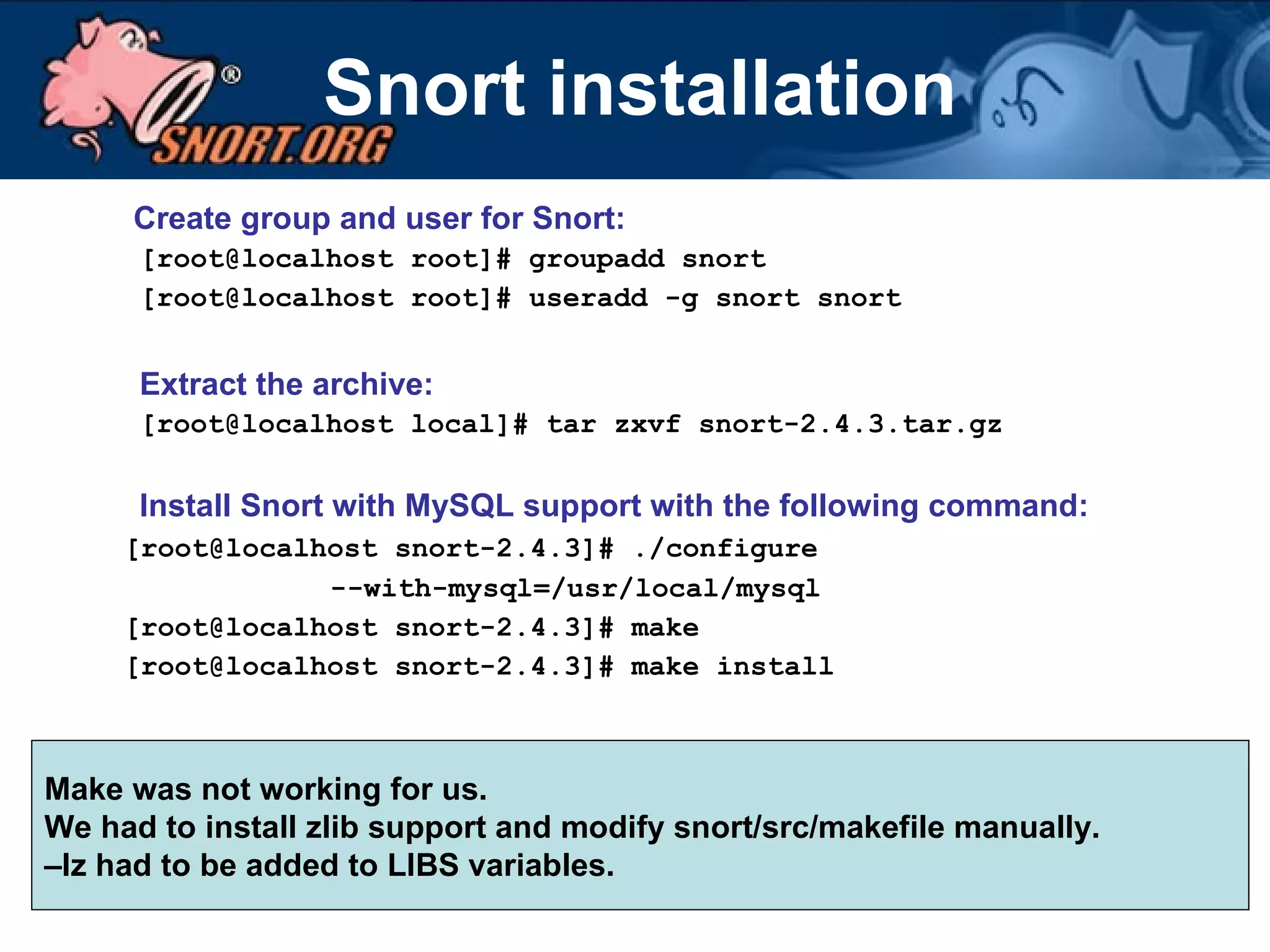 Intrusion Detection System using Snort | PPT