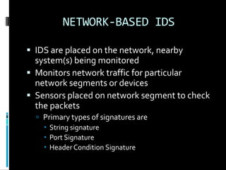 Intrusion detection system | PPTX
