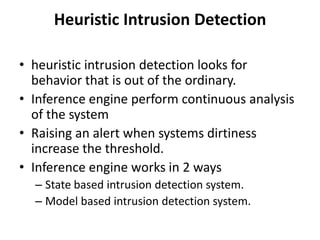 Intrusion detection system | PPTX