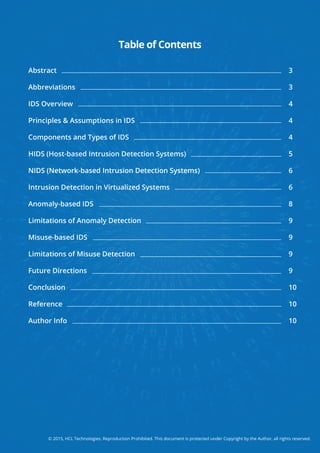 Intrusion Detection System (IDS) | PDF