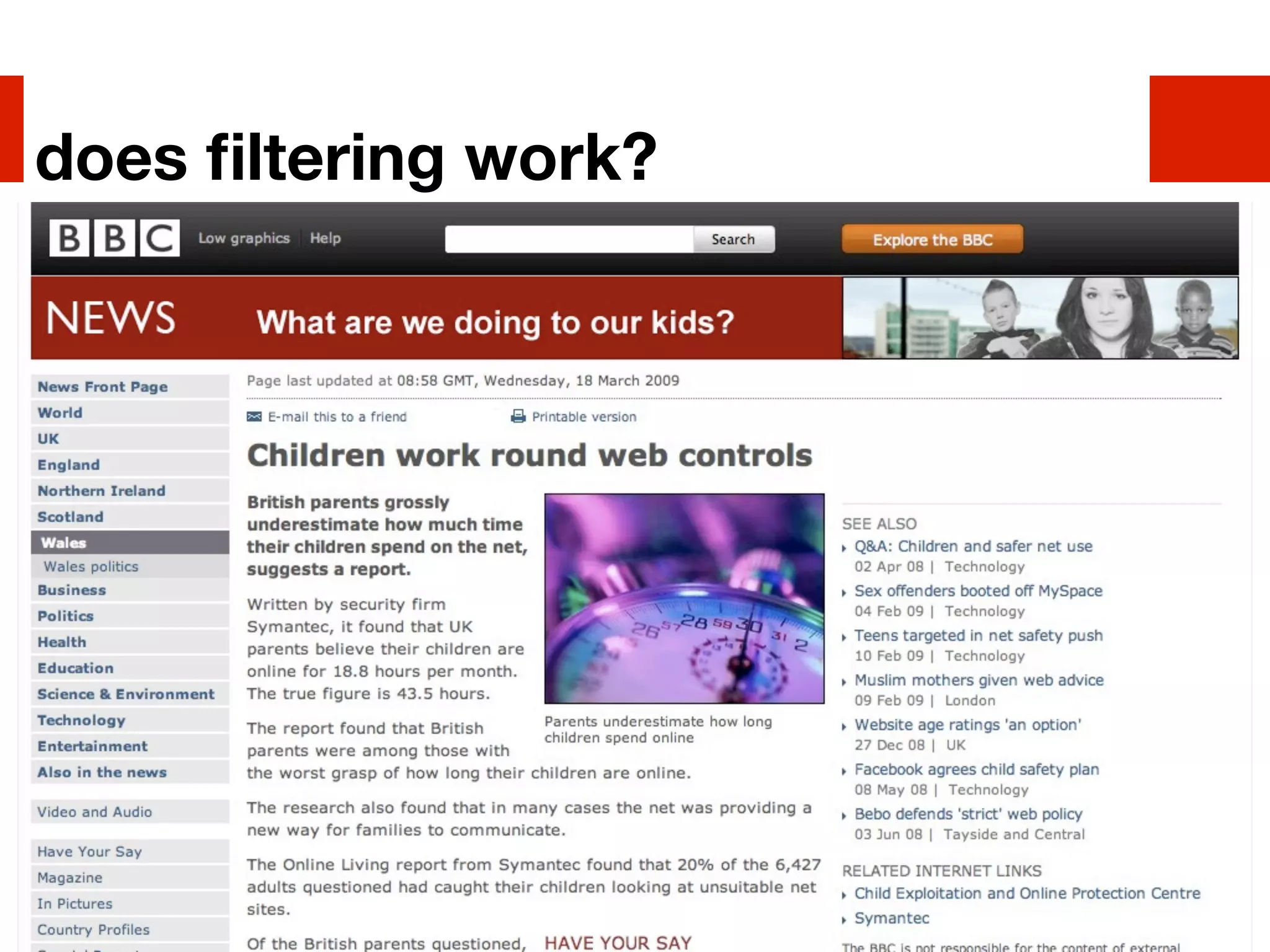 does ﬁltering work?
 