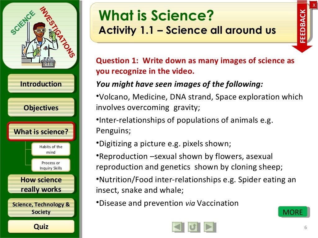 Integrated Science M1 Science Investigations